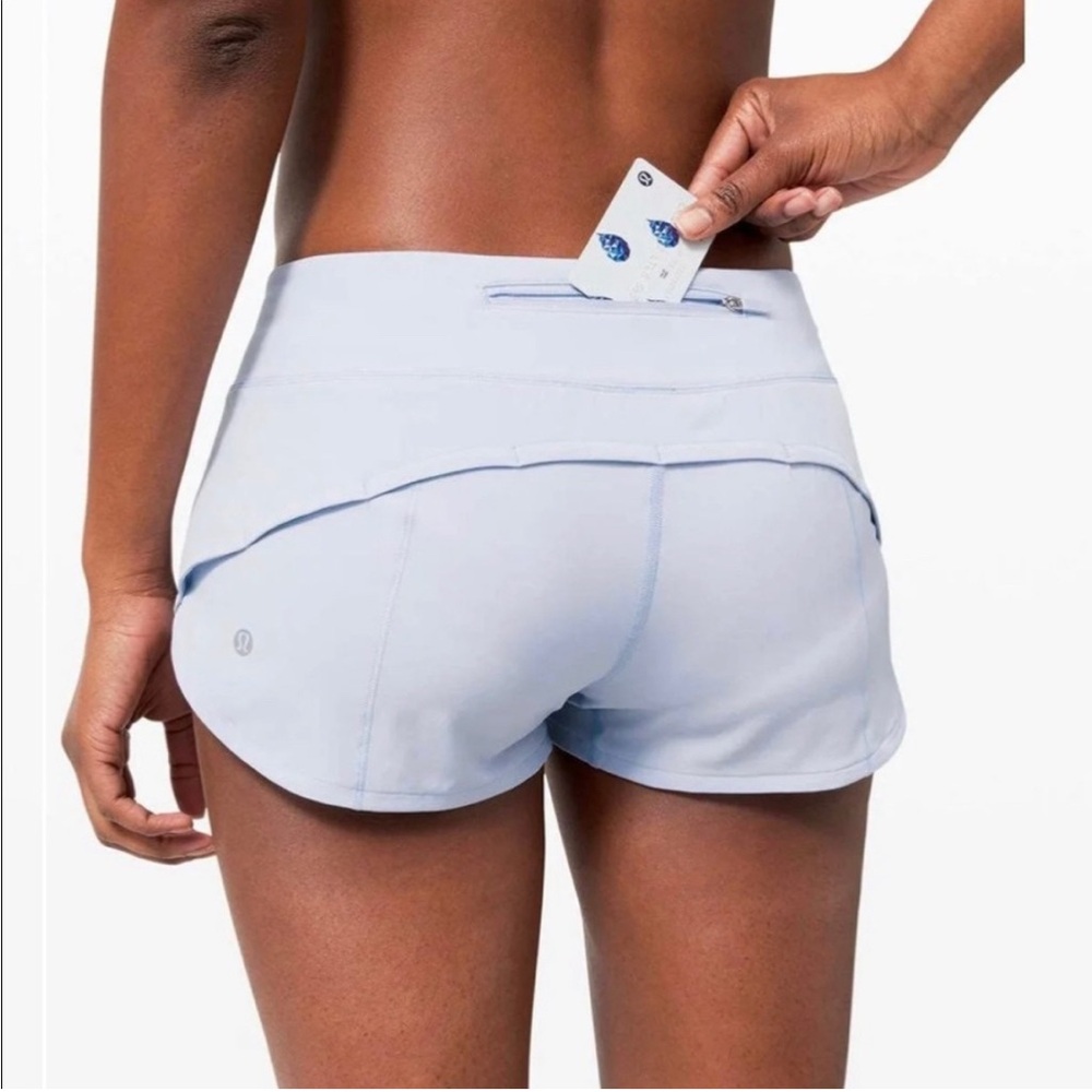 lululemon athletica Light Blue Athletic Shorts